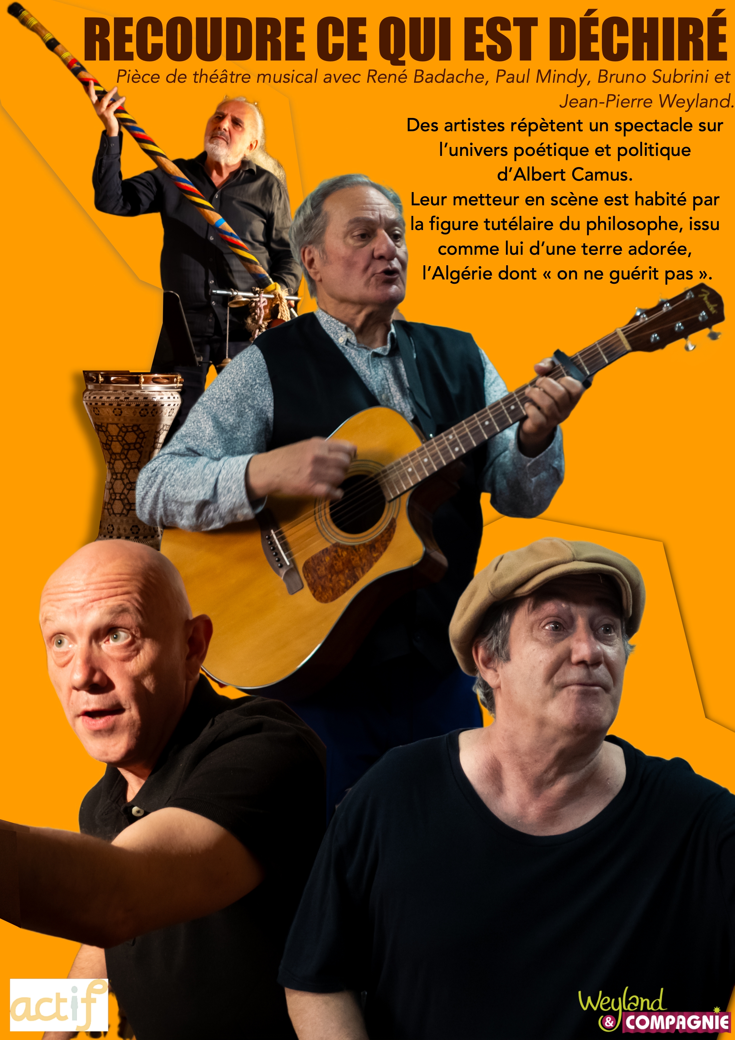 affiche du spectacle Recoudre ce qui est déchiré