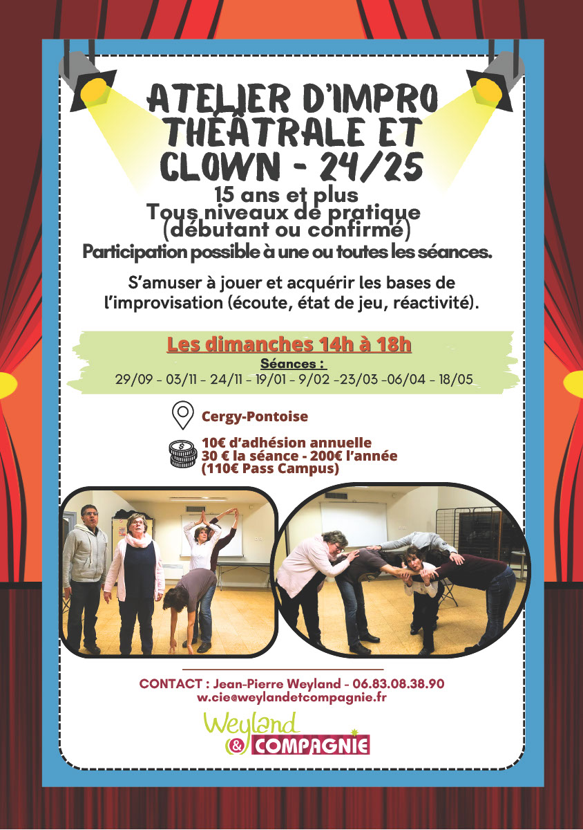 flyer atelier d'improvistation